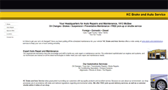 Desktop Screenshot of kcbrakeinc.com